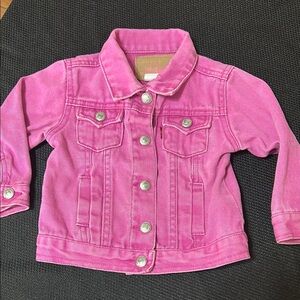 Pink Denim Kids Jacket